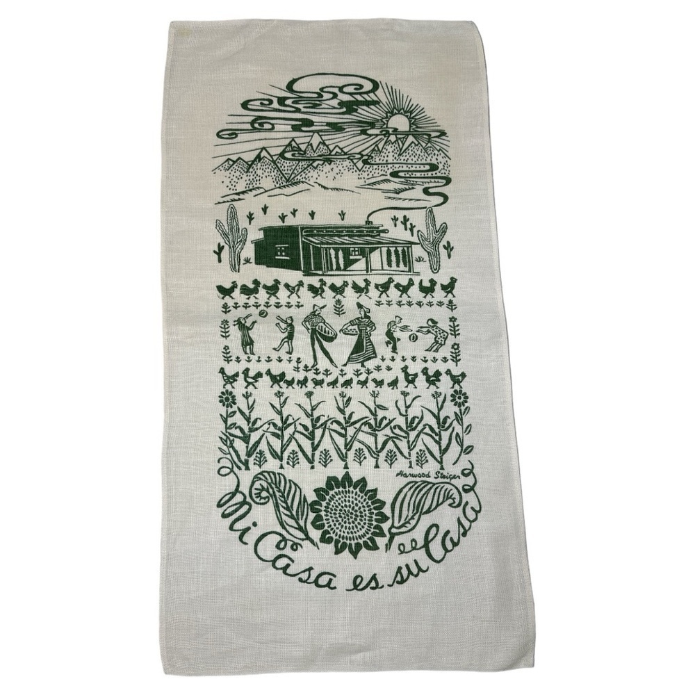 Harwood Steiger Mi Casa Es Su Casa Linen Towel